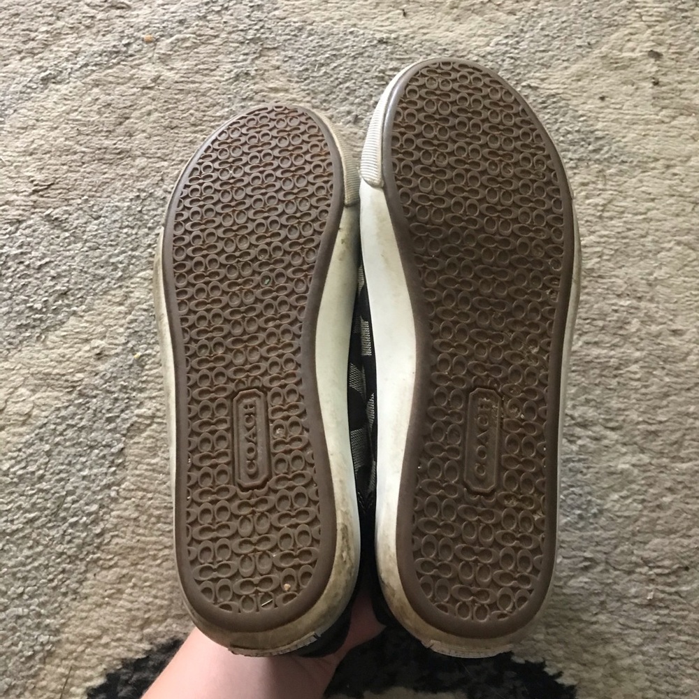Coach leather ware signature logo sneakers 7.5b - Picture 5 of 6